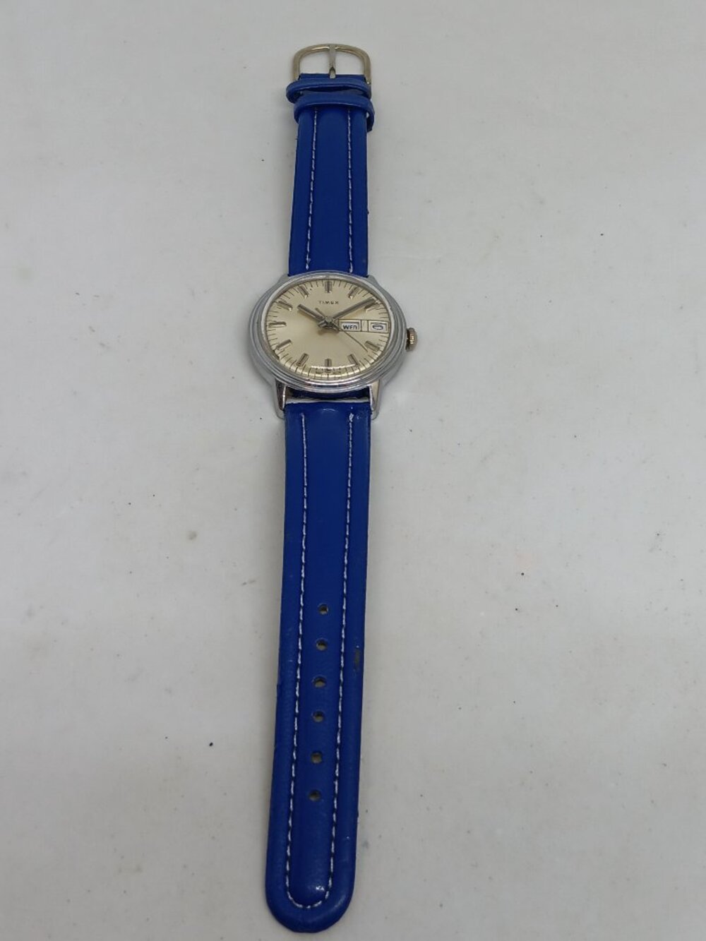 VINTAGE 1976 Timex Mercury M27 16852-02776 Men's 35mm Mechanical Day/Date Watch - Picture 7 of 11